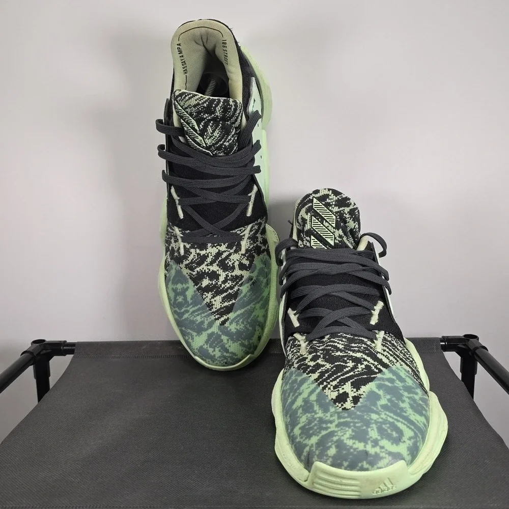 Size 13 - adidas Harden Vol.‎ 4 Glow Green Basketball Street Comfort Ball